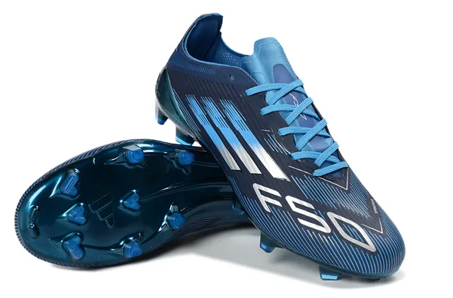 Adidas X Speedflow Blue and Silver Firm-Ground Soccer Shoes 4