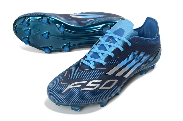 Adidas X Speedflow Blue and Silver Firm-Ground Soccer Shoes 5