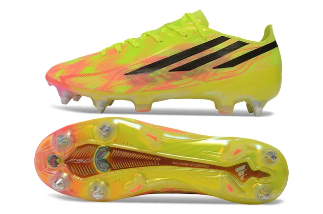 Adidas X Speedflow Hyperfast Neon Yellow Iridescent Firm-Ground Soccer Shoes 6