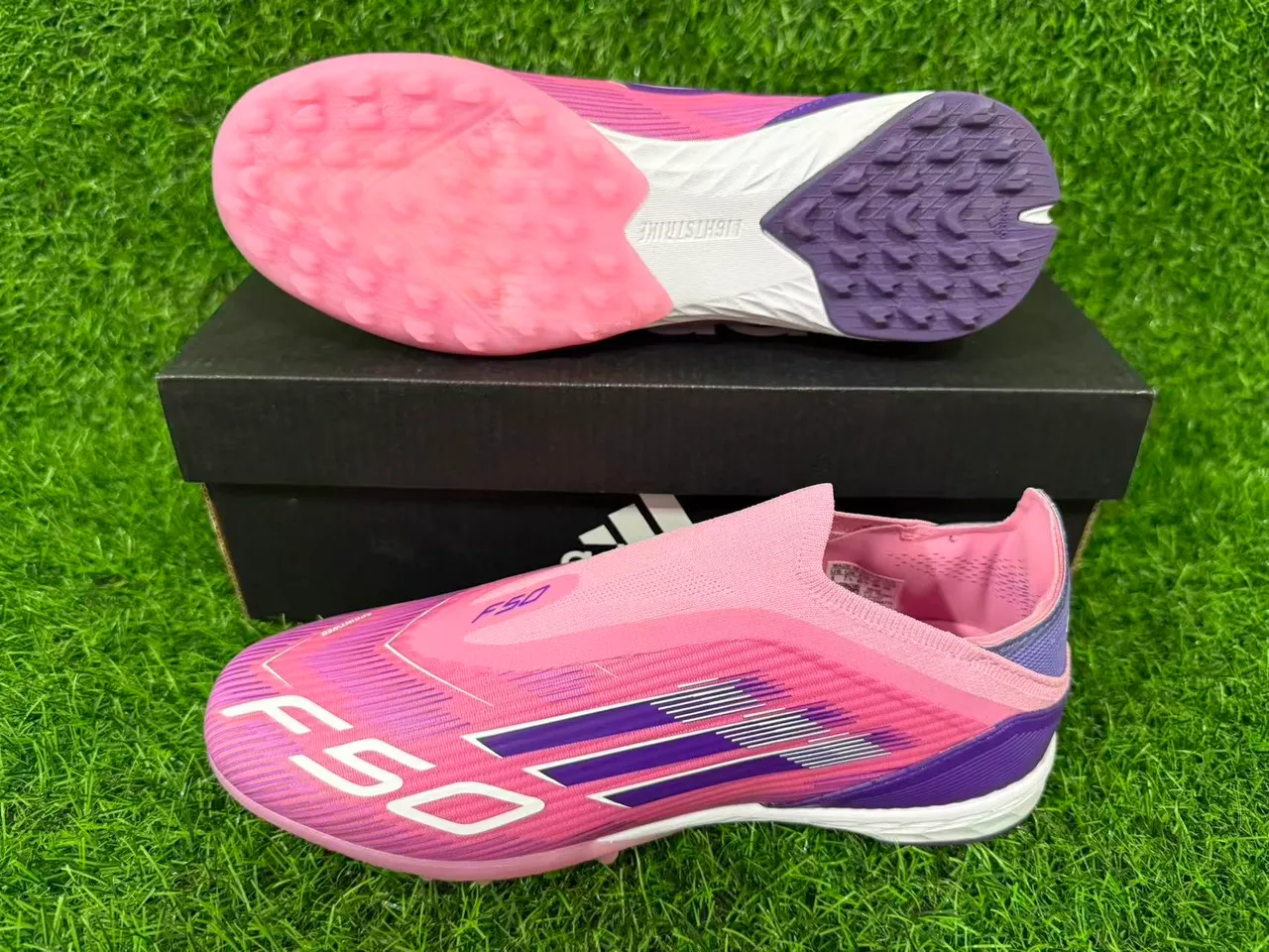 Adidas X Speedflow Rose Violet Pelouse Chaussures de Football 8