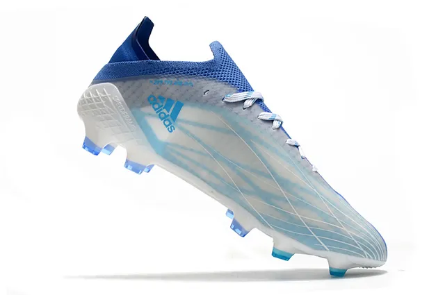 Adidas X Speedflow Translucent White Blue Firm-Ground Soccer Shoes 2