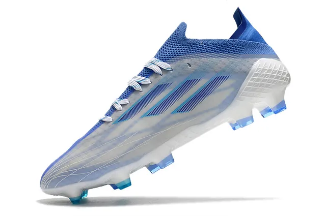 Adidas X Speedflow Translucent White Blue Firm-Ground Soccer Shoes 3