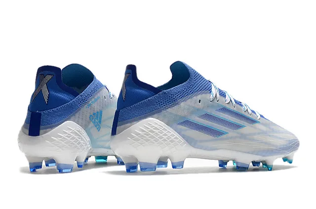 Adidas X Speedflow Translucent White Blue Firm-Ground Soccer Shoes 5