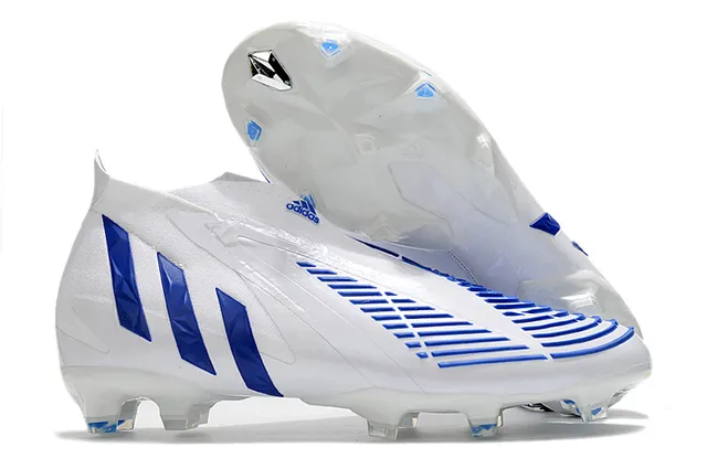 Adidas X Speedflow Blancos Azules Holográficos Firm-Ground Zapatos de Fútbol 2