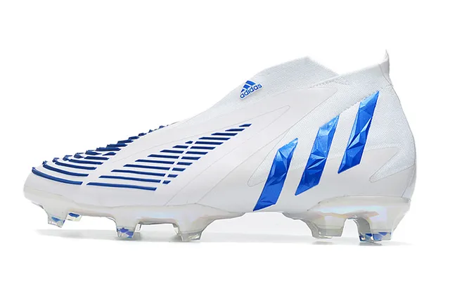 Adidas X Speedflow Blancos Azules Holográficos Firm-Ground Zapatos de Fútbol 6
