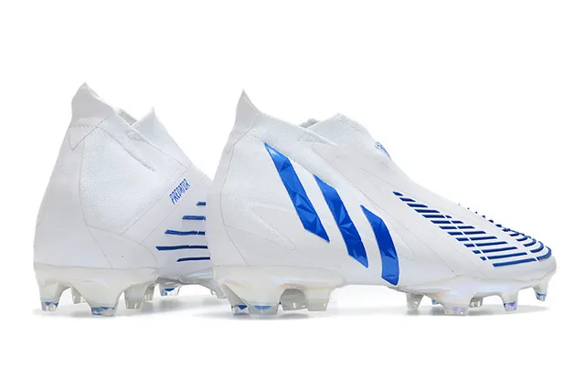 Adidas X Speedflow Blancos Azules Holográficos Firm-Ground Zapatos de Fútbol 8