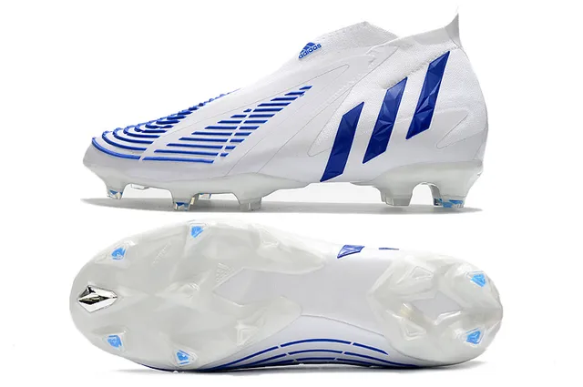 Adidas X Speedflow Blancos Azules Holográficos Firm-Ground Zapatos de Fútbol 9