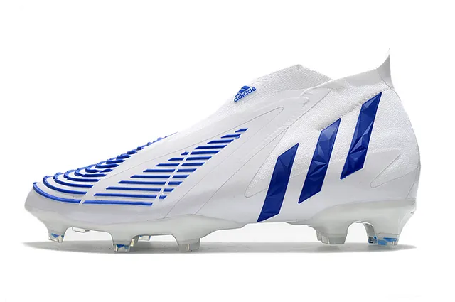 Adidas X Speedflow Blancos Azules Holográficos Firm-Ground Zapatos de Fútbol 12