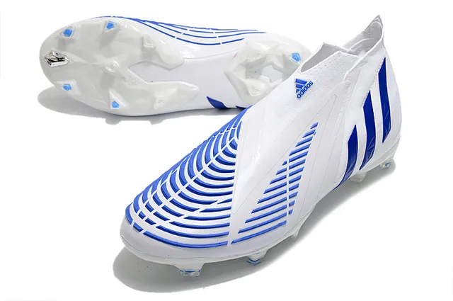 Adidas X Speedflow Blancos Azules Holográficos Firm-Ground Zapatos de Fútbol 13