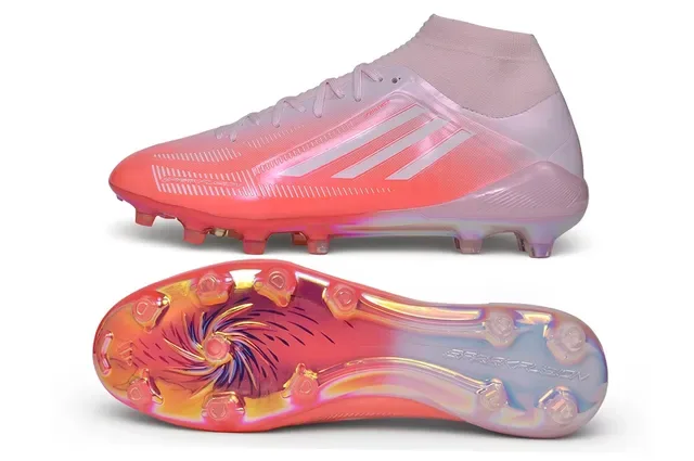 Adidas X Speedportal ইরিডেসেন্ট পিঙ্ক অরেঞ্জ ফার্ম-গ্রাউন্ড সকার জুতো 6