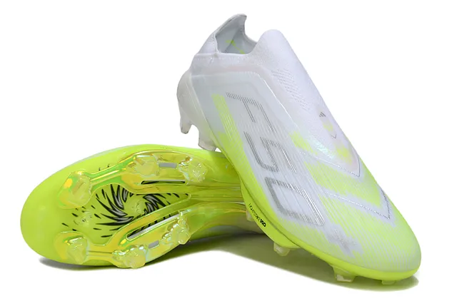 Adidas X White Yellow Low-Cut Sock-Fit Upper Neon Accent Stripes Firm-Ground Soccer Shoes 4