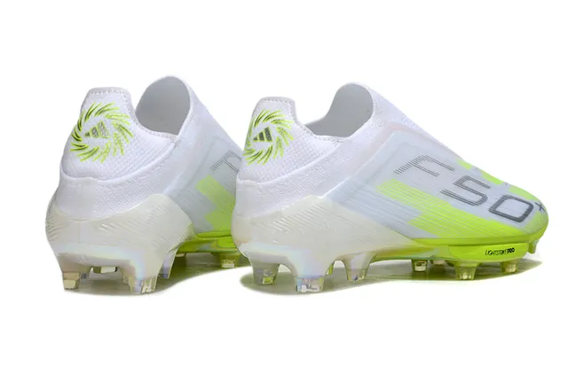 Adidas X White Yellow Low-Cut Sock-Fit Upper Neon Accent Stripes Firm-Ground Soccer Shoes 5
