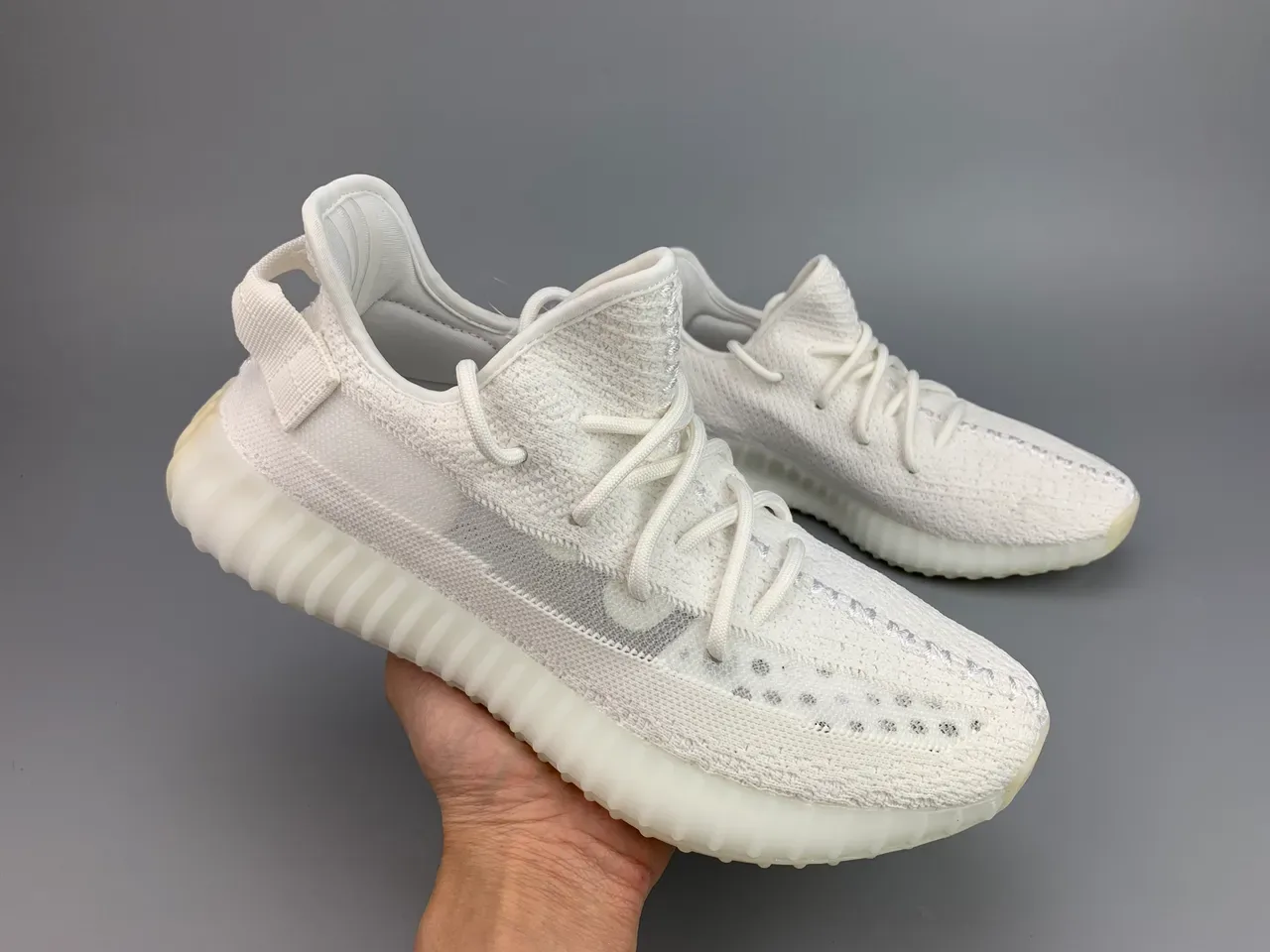 Adidas Yeezy Boost 350 V2 White Lifestyle Sneakers 12