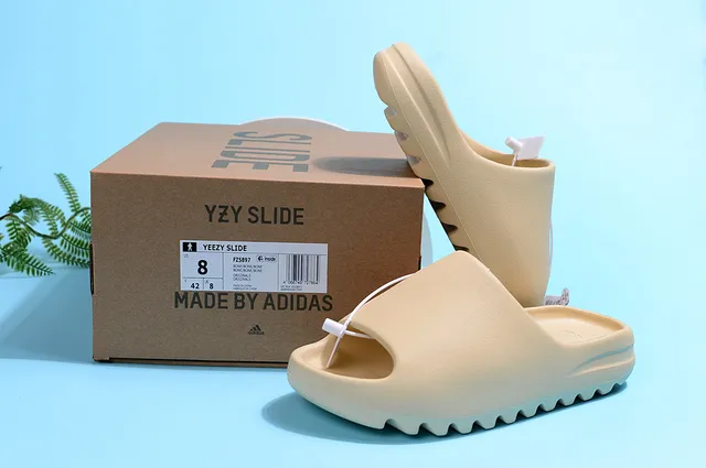 Adidas Yeezy Slide Rice White Matte Slippers 2