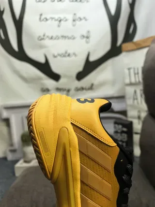 Adidas Yellow Black Chunky Sculpted Midsole Mesh And Synthetic Overlay Construction Lifestyle Sneakers 3