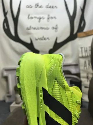 Adidas Jaune Noir Néon Maille Supérieure Trois Rayures Marque Chaussures de Course 3