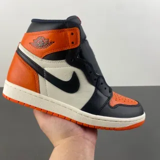 Air Jordan 1 High Orange Black White Basketball Shoes