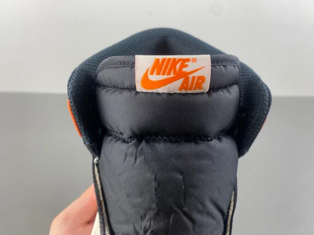 Air Jordan 1 High Orange Black White Basketball Shoes 5