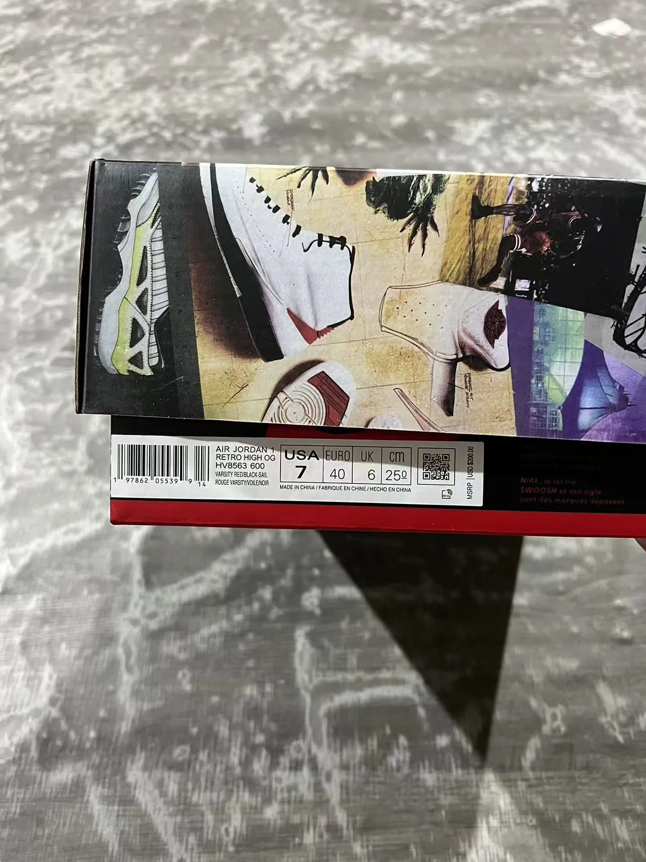 Air Jordan 1 High Red White Black Basketball Shoes 6