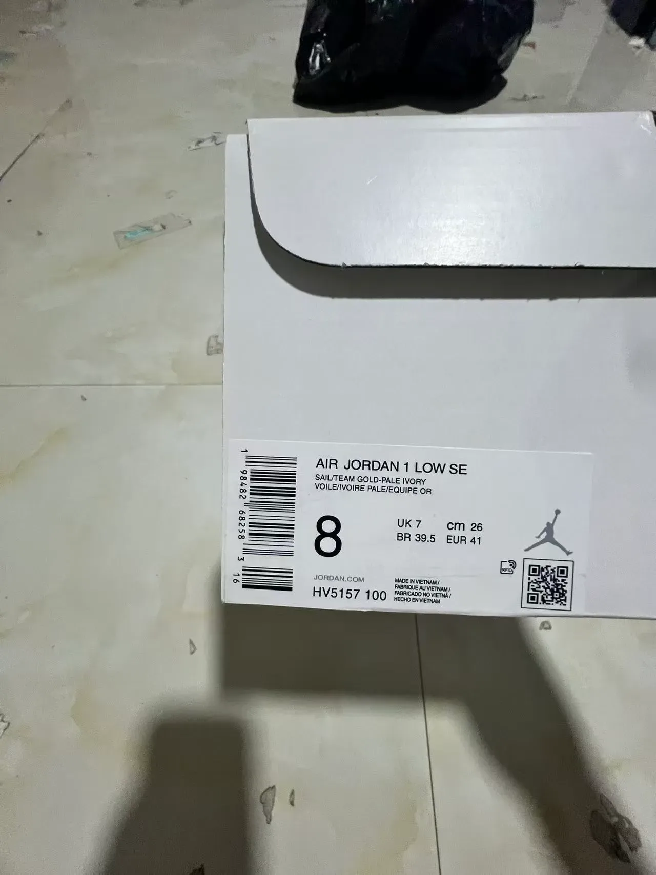 Air Jordan 1 Low White Metallic Silver Gold Lifestyle Sneakers 10