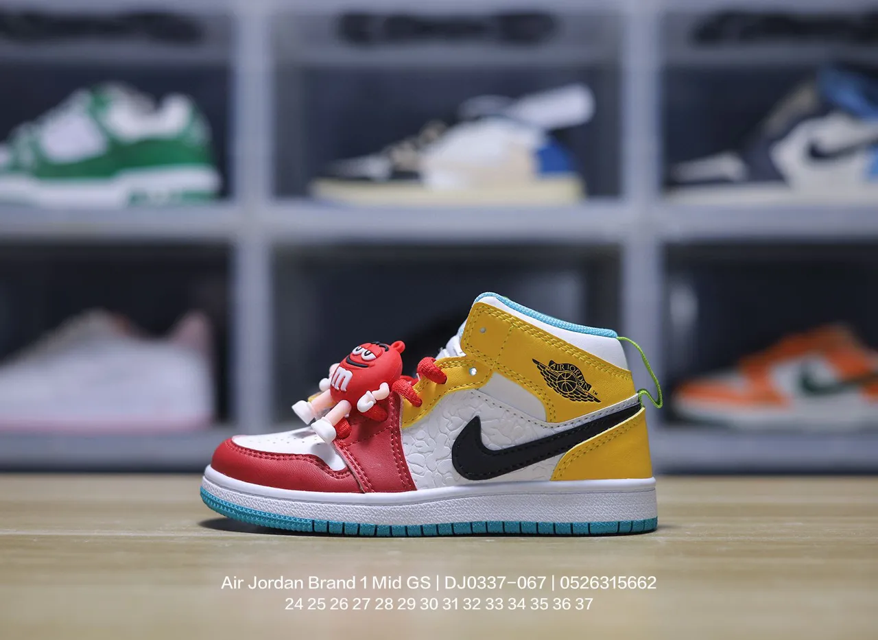 Air Jordan 1 Mid GS Pink White Basketball Shoes 10
