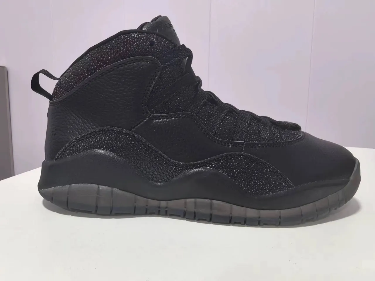 Air Jordan 10 All Black Basketball Shoes 2