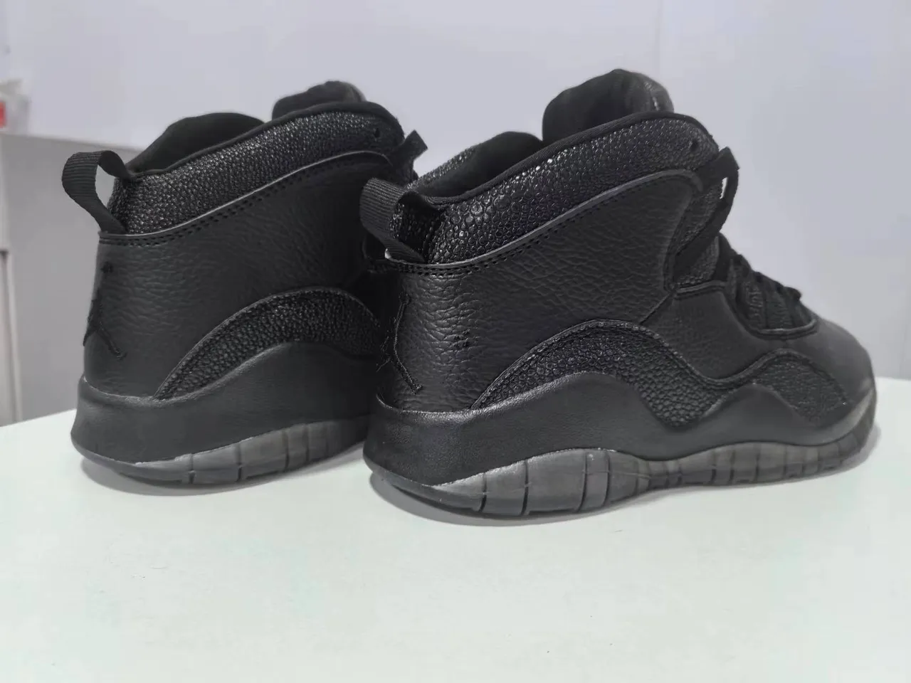 Air Jordan 10 All Black Basketball Shoes 3