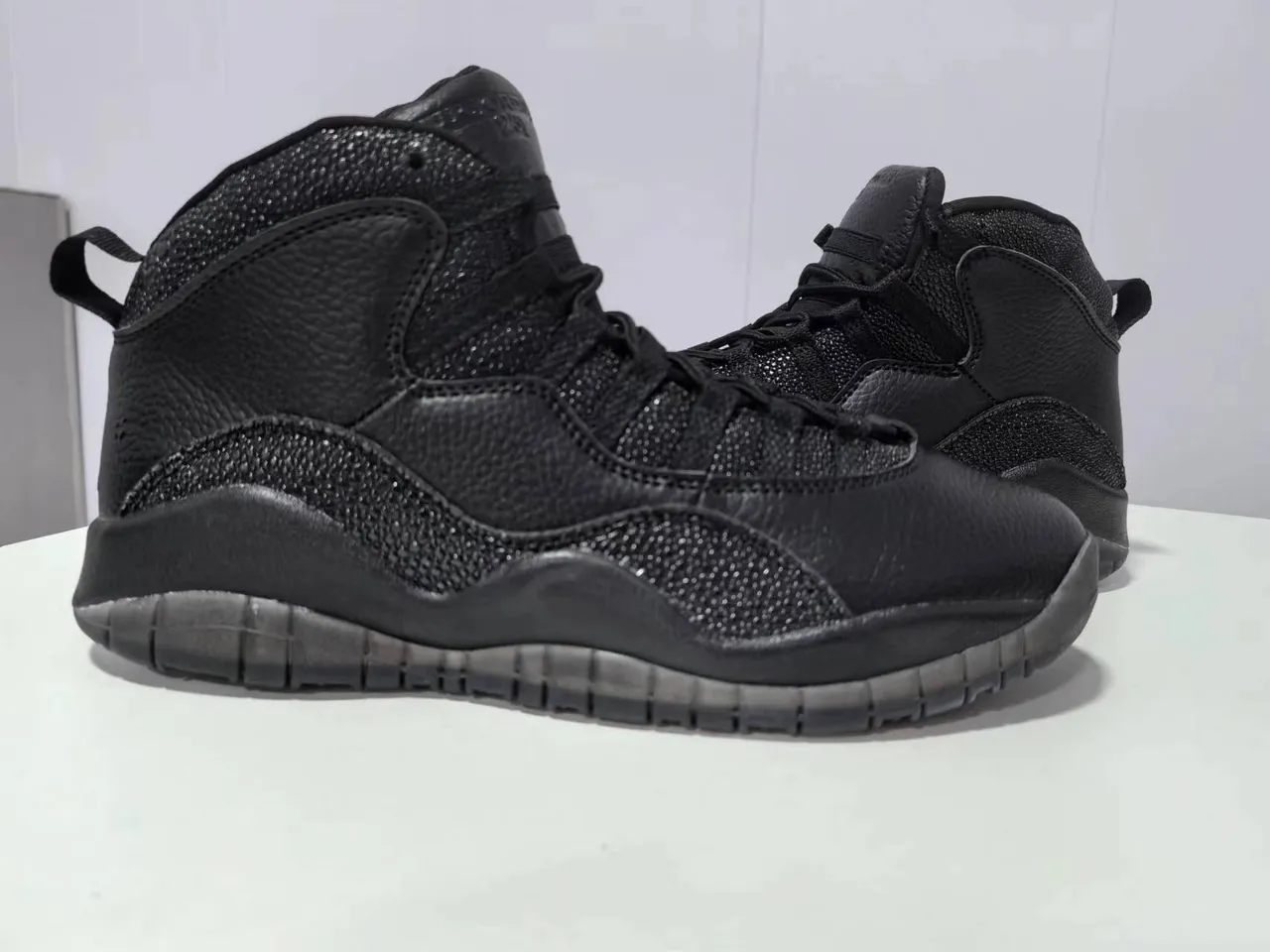 Air Jordan 10 All Black Basketball Shoes 5
