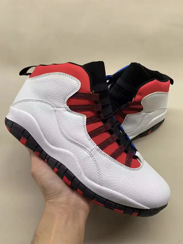 Air Jordan 10 Beige and Off-White Suede Basketball Shoes 4