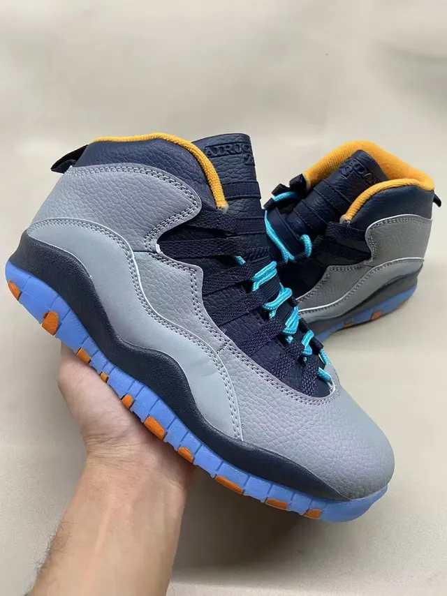 Air Jordan 10 Beige and Off-White Suede Basketball Shoes 6