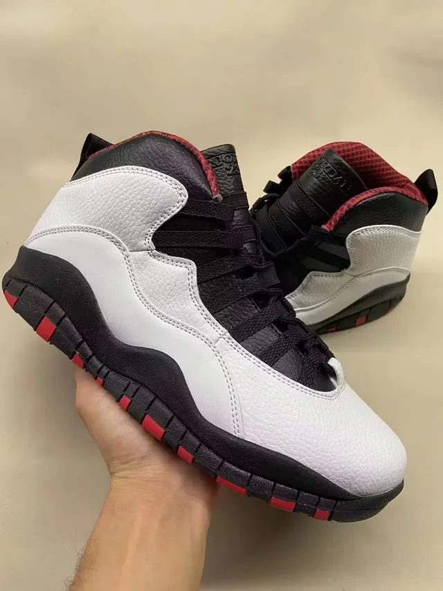 Air Jordan 10 Beige and Off-White Suede Basketball Shoes 9