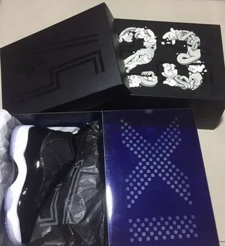 Air Jordan 11 Black Patent Leather Translucent Sole Basketball Shoes 3