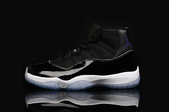 Air Jordan 11 Black Patent Leather Translucent Sole Basketball Shoes 5
