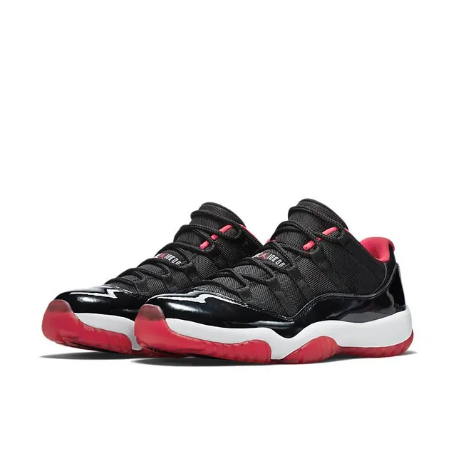 Air Jordan 11 Black Red Basketball Shoes 3