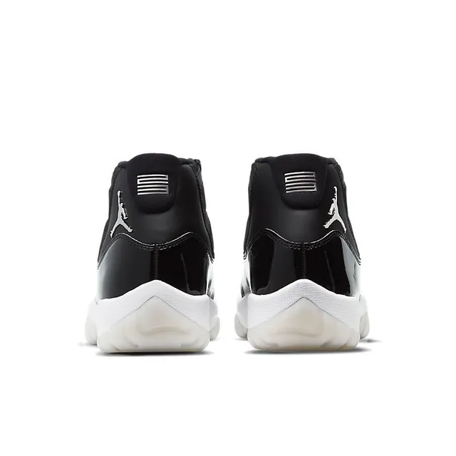 Air Jordan 11 Black White High-Top Patent Leather Toe Basketball Shoes 2