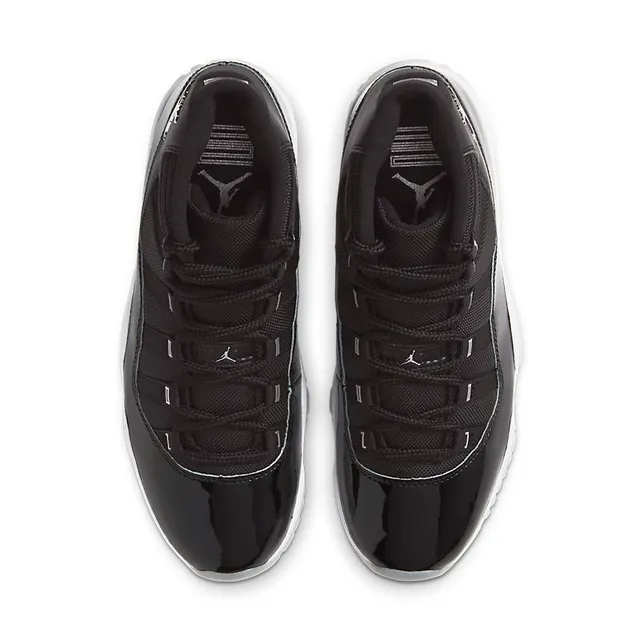 Air Jordan 11 Black White High-Top Patent Leather Toe Basketball Shoes 4