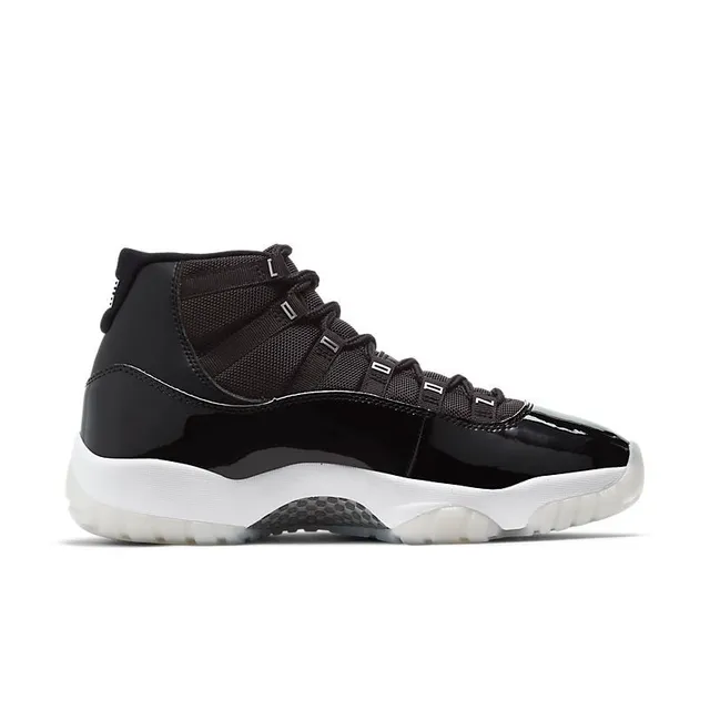 Air Jordan 11 Black White High-Top Patent Leather Toe Basketball Shoes 5