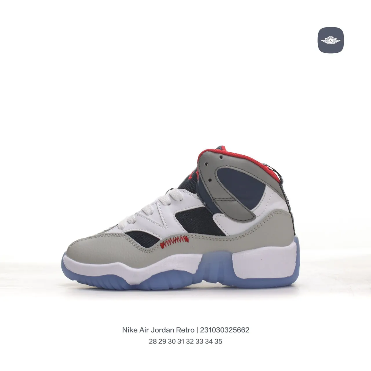 Chaussures de basketball Air Jordan 11 gris blanc bleu marine rouge bleu clair 8