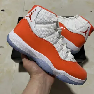 Air Jordan 11 Orange Patent Leather Basketball Shoes