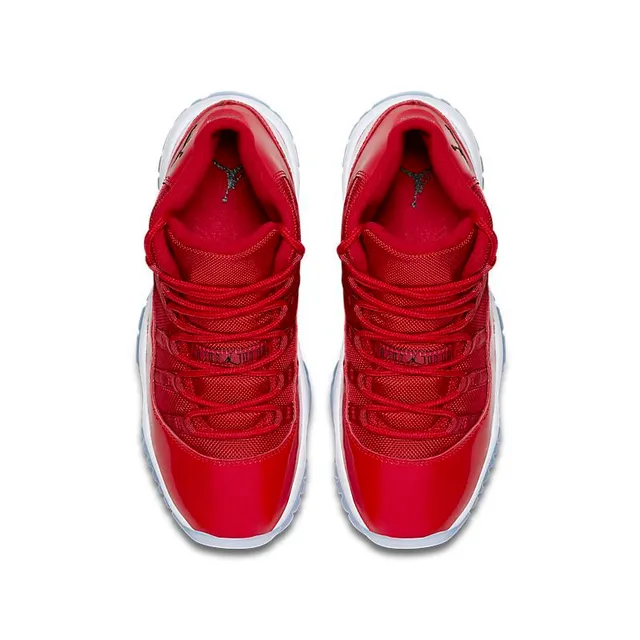 Zapatillas de baloncesto Air Jordan 11 de charol rojo 4