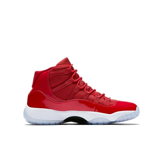 Zapatillas de baloncesto Air Jordan 11 de charol rojo 5