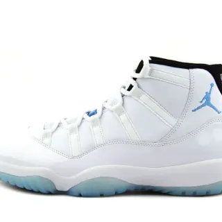Air Jordan 11 Tênis de Basquete Branco e Azul Claro