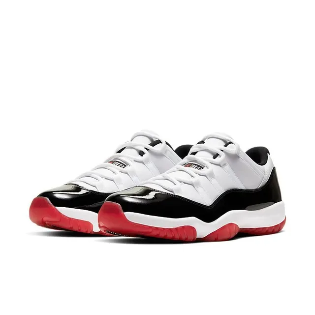 Air Jordan 11 White Black Red Basketball Shoes 3