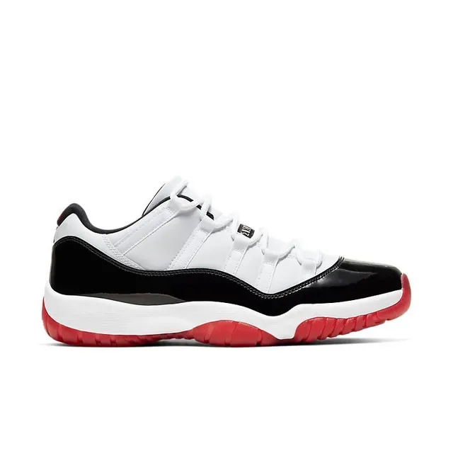 Air Jordan 11 White Black Red Basketball Shoes 5