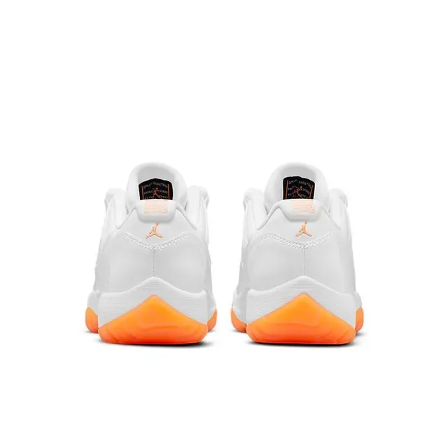 Air Jordan 11 Blanc Orange Semelle Translucide Chaussures de Basket 2