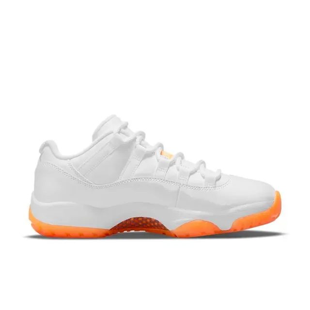 Air Jordan 11 Blanc Orange Semelle Translucide Chaussures de Basket 5