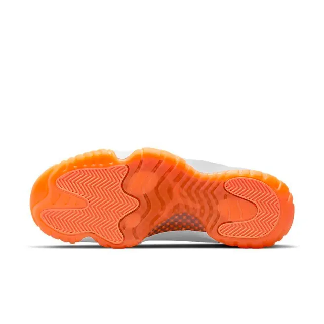 Air Jordan 11 Blanc Orange Semelle Translucide Chaussures de Basket 6