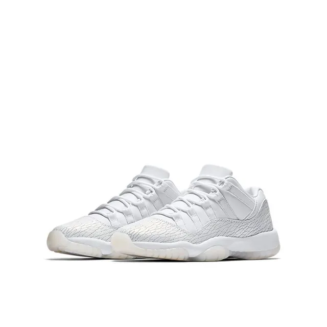 Air Jordan 11 White Textured Upper Basketball Shoes 3