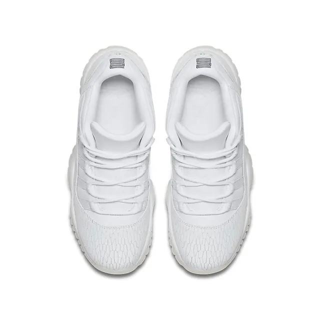 Air Jordan 11 White Textured Upper Basketball Shoes 4