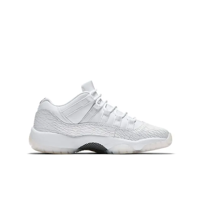 Air Jordan 11 White Textured Upper Basketball Shoes 5